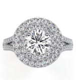 Camilla Gia Diamond Halo Engagement Ring 18k White Gold 2.15ct G/si1