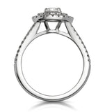 Camilla Gia Diamond Halo Engagement Ring 18k White Gold 1.15ct G/si2