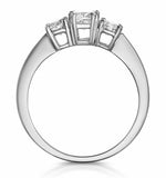 3 Stone Meghan Diamond Engagement Ring 1ct G/vs2 In Platinum