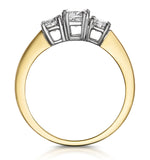3 Stone Meghan Diamond Engagement Ring 1ct G/vs1 In 18k Gold