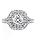 Anastasia Gia Diamond Halo Engagement Ring In Platinum 1.30ct G/si2
