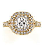 Anastasia Gia Diamond Halo Engagement Ring In 18k Gold 1.30ct G/vs1
