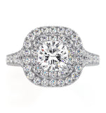 Anastasia Gia Diamond Halo Engagement Ring 18k White Gold 1.45ct G/si2