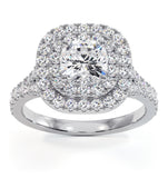 Anastasia Gia Diamond Halo Engagement Ring 18k White Gold 1.45ct G/vs1