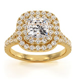 Anastasia Gia Diamond Halo Engagement Ring In 18k Gold 1.45ct G/vs1