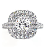Anastasia Gia Diamond Halo Engagement Ring 18k White Gold 1.70ct G/si1