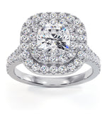 Anastasia Gia Diamond Halo Engagement Ring 18k White Gold 1.70ct G/vs1