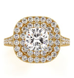 Anastasia Gia Diamond Halo Engagement Ring In 18k Gold 1.70ct G/vs2
