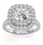 Anastasia Gia Diamond Halo Engagement Ring 18k White Gold 1.85ct G/si2