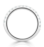 Cleopatra Matching Wedding Band 0.35ct G/si Diamond In 18k White Gold
