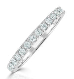 Cleopatra Matching Wedding Band 0.35ct G/si Diamond In 18k White Gold