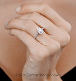 Diana Gia Diamond Pear Halo Engagement Ring In 18k Gold 1.60ct G/si2