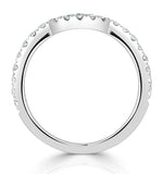 Diana Matching Wedding Band 0.40 Ct G/si Diamond In Platinum
