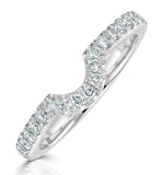 Georgina Matching Wedding Band 0.45ct G/si Diamond In 18k White Gold