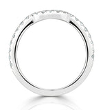 Georgina Matching Wedding Band 0.45ct G/si Diamond In 18k White Gold