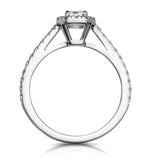 Annabelle Gia Diamond Halo Engagement Ring 18k White Gold 1ct G/vs1