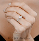 Beatrice Gia Diamond Halo Engagement Ring 18k White Gold 1.25ct G/vs2