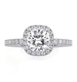 Beatrice Gia Diamond Halo Engagement Ring In Platinum 1.65ct G/si2