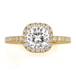 2.60ct Beatrice Lab Diamond Halo Engagement Ring In 18k Gold G/vs1