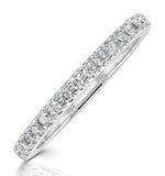 Beatrice Matching Wedding Band 0.30ct G/si Diamond In 18k White Gold
