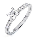 Katerina Gia Princess Diamond Engagement Ring Platinum 1.00ct G/vs2
