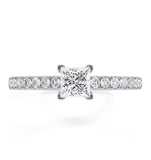 Katerina Gia Princess Diamond Engagement Ring 18kw Gold 1.00ct G/si1