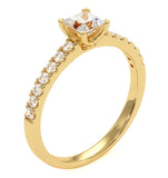 Katerina Lab Princess Diamond Engagement Ring 18k Gold 1.00ct G/si1