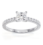 Katerina Gia Princess Diamond Engagement Ring 18kw Gold 1.25ct G/vs2