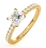 Katerina Gia Princess Diamond Engagement Ring 18k Gold 1.25ct G/si1