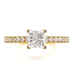 Katerina Gia Princess Diamond Engagement Ring 18k Gold 1.25ct G/si2