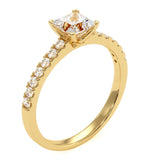 Katerina Gia Princess Diamond Engagement Ring 18k Gold 1.25ct G/vs2