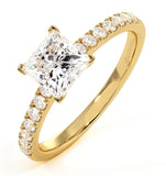 Katerina Gia Princess Diamond Engagement Ring 18k Gold 1.50ct G/si2