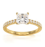 Katerina Gia Princess Diamond Engagement Ring 18k Gold 1.50ct G/si2