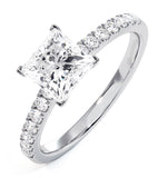 Katerina Gia Princess Diamond Engagement Ring Platinum 1.65ct G/vs2