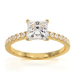 Katerina Lab Princess Diamond Engagement Ring 18k Gold 1.65ct G/si1