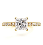 Katerina Lab Princess Diamond Engagement Ring 18k Gold 1.65ct G/si1