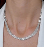 Allura Collection Tassle Design Diamond Necklace 0.02ct In 925 Silver