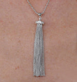 Allura Collection Diamond Necklace In 925 Silver - Up3244