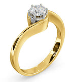 Certified 0.50ct Leah 18k Gold Engagement Ring G/si2