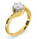 Certified 1.00ct Leah 18k Gold Engagement Ring G/si1