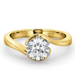 Certified 1.00ct Leah 18k Gold Engagement Ring G/si2