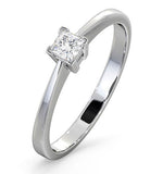 Certified Lauren 18k White Gold Diamond Engagement Ring 0.25ct-g-h/si
