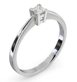 Certified Lauren 18k White Gold Diamond Engagement Ring 0.25ct-f-g/vs