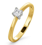 Certified Lauren 18k Gold Diamond Engagement Ring 0.25ct-f-g/vs