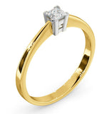 Certified Lauren 18k Gold Diamond Engagement Ring 0.25ct-f-g/vs
