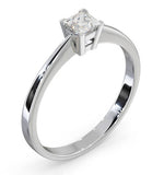 Certified Lauren Platinum Diamond Engagement Ring 0.33ct-g-h/si