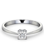 Engagement Ring Certified Lauren 18k White Gold Diamond 0.33ct-f-g/vs