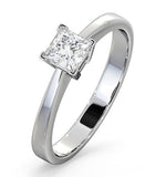 Certified Lauren Platinum Diamond Engagement Ring 0.50ct-g-h/si