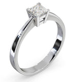 Certified Lauren Platinum Diamond Engagement Ring 0.50ct-g-h/si