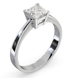 Certified Lauren Platinum Diamond Engagement Ring 0.75ct-g-h/si